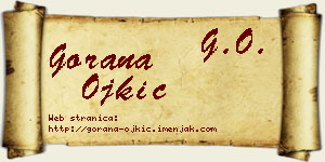 Gorana Ojkić vizit kartica